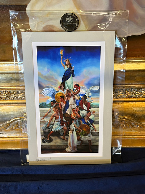American Trinity Matted Print