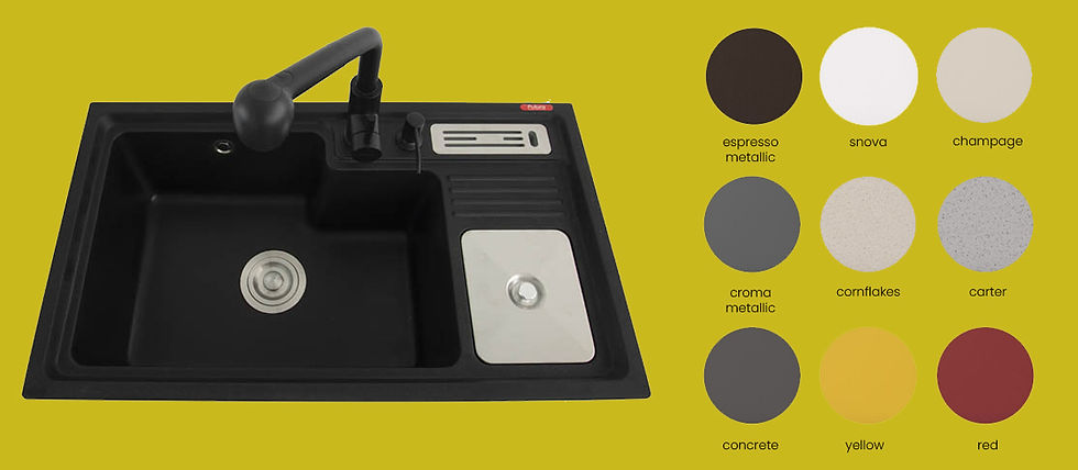 Quartz finish Kitchen Sink