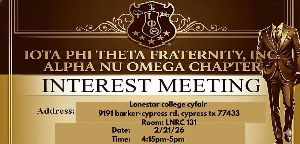 Alpha Nu Omega Interest Meeting