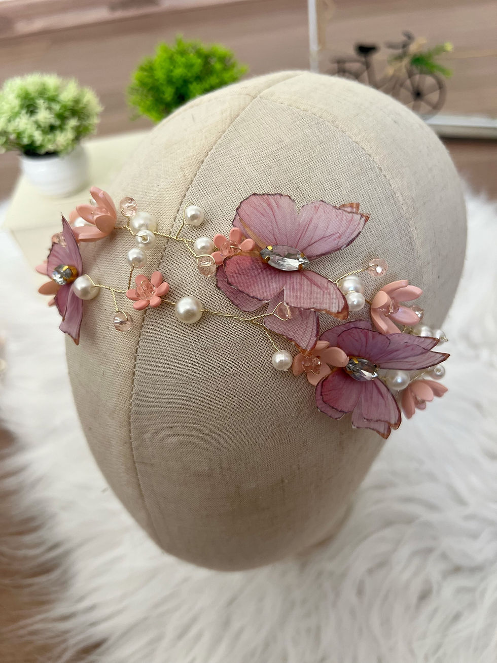 Miniatura: Tiara Dupla Rose/Rosa 