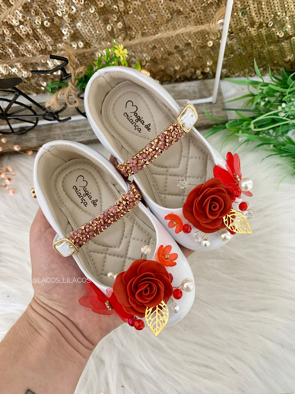 Miniatura: Tiara luxo vermelha, Sapato luxo personalizado 