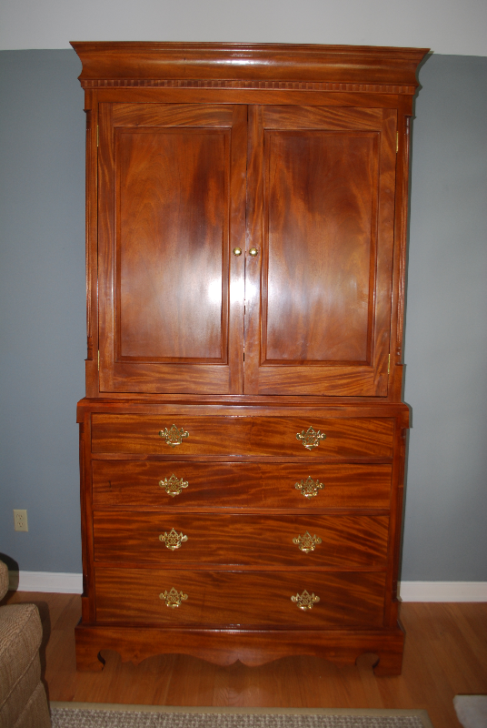 Genuine Mahogany Highboy