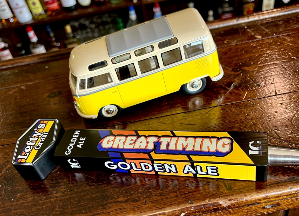 Great Timing Golden Ale Tap Handle