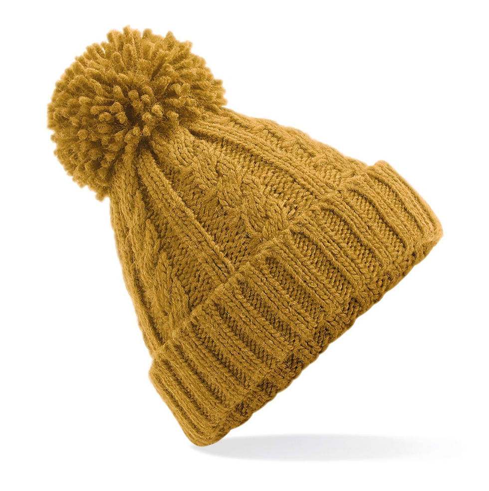 Thumbnail: Melange Cable Knit Hat/Gloves/Scarf 