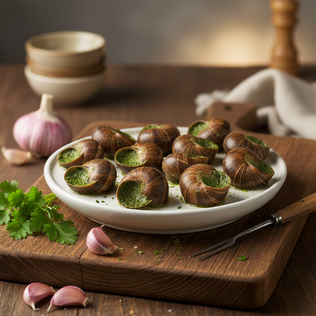 12 escargots à la bourguignonne