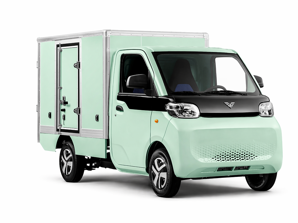 Green Mini Pickup Cargo Profile_1