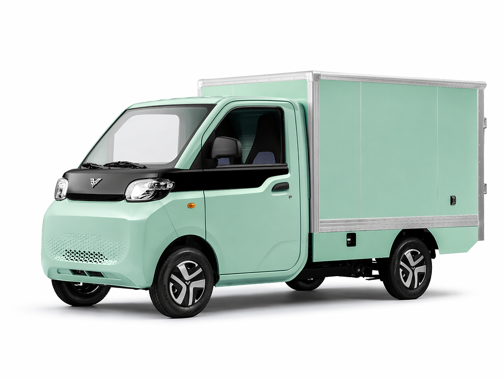 Green Mini Pickup Cargo Profile