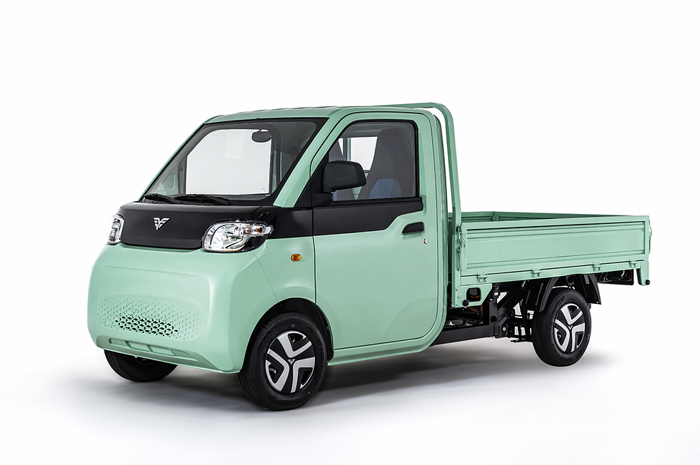 Green Mini Pickup Profile