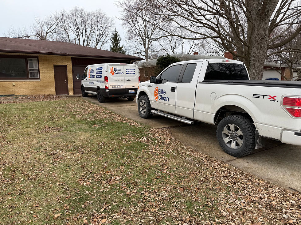 Elite Clean floor cleaning truck and service van in Buchanan Michigan