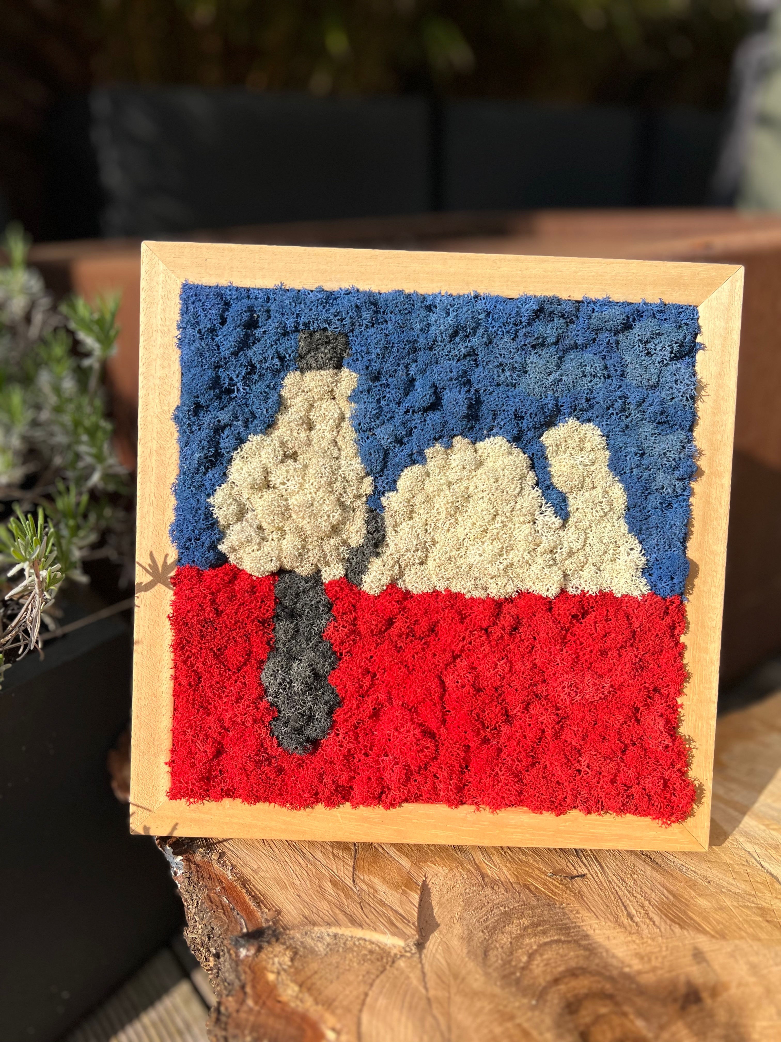 Moosgemälde "SNOOPY"