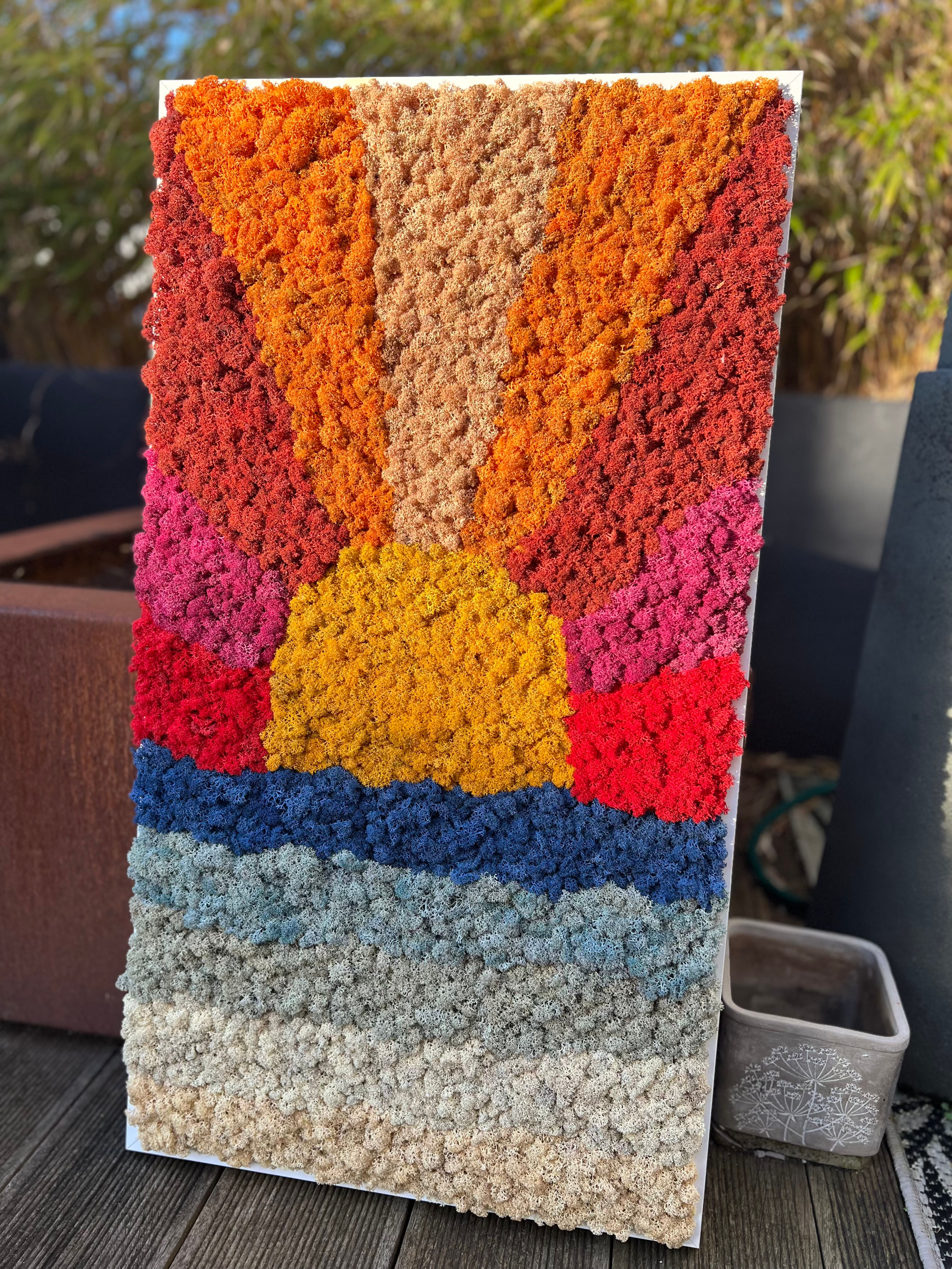 Moosgemälde "SUNRISE"