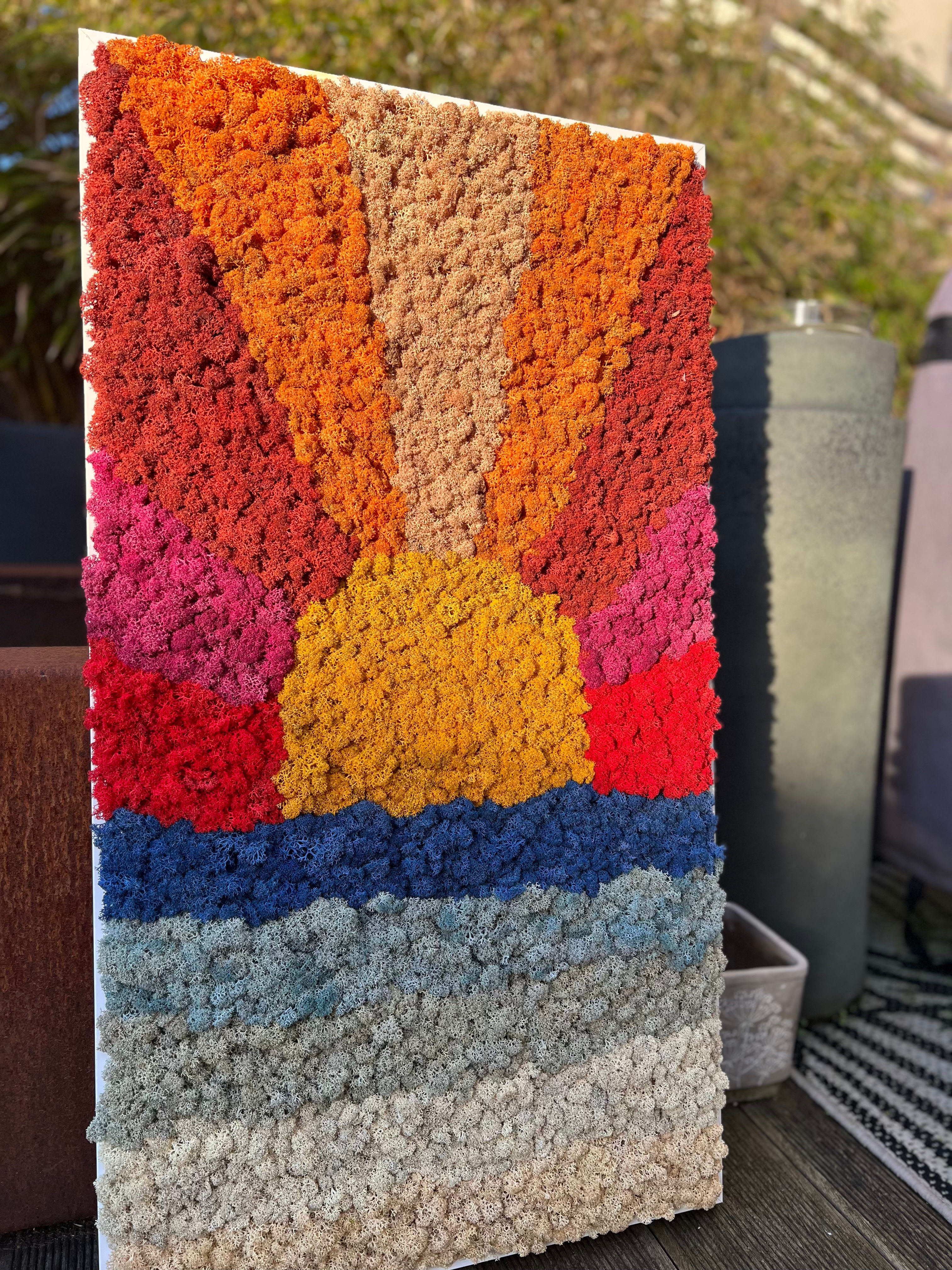 Moosgemälde "SUNRISE"