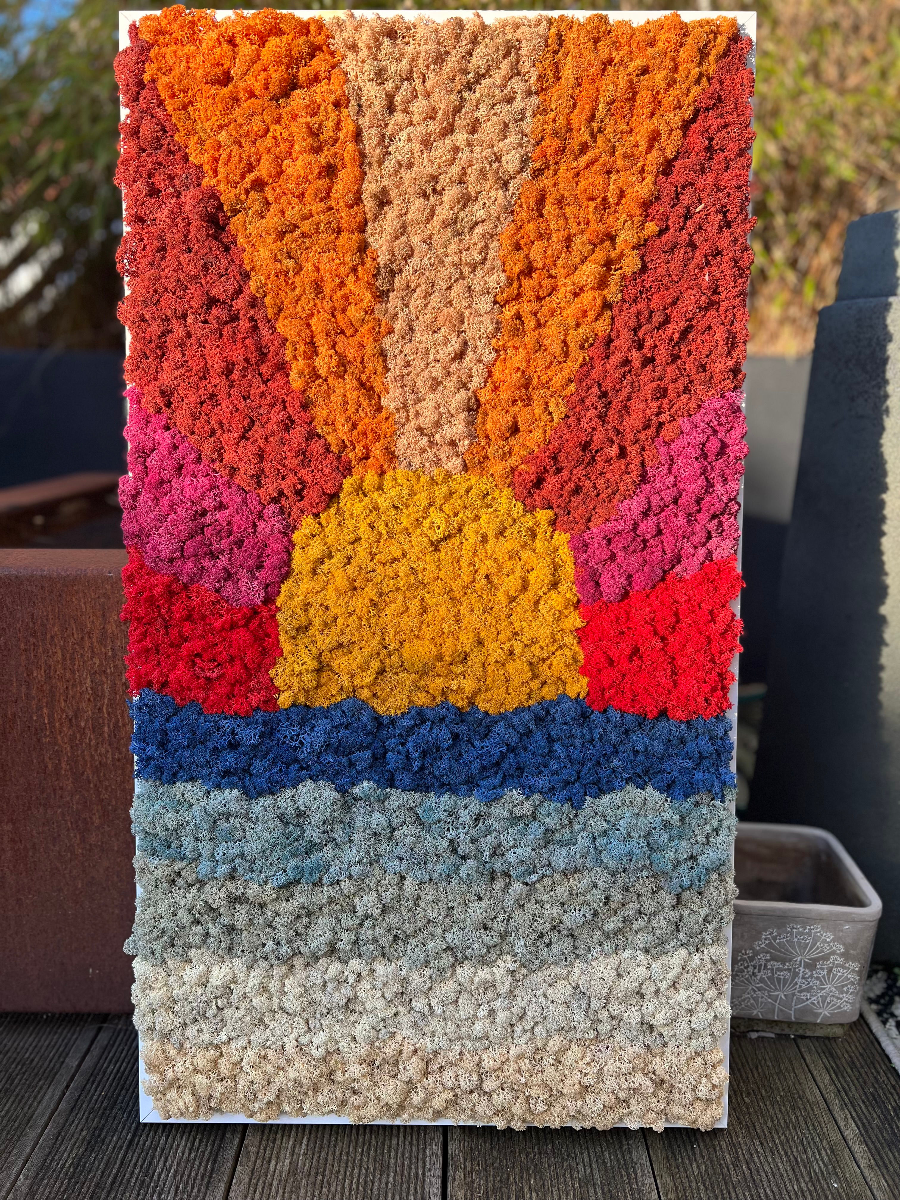 Moosgemälde "SUNRISE"