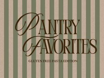 gluten free pasta pantry favorites