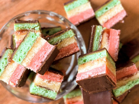 Gluten Free Italian Rainbow Cookies