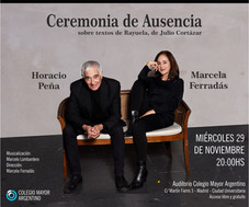 Ceremonia de Ausencia, obra leída sobre textos de Rayuela de Julio Cortázar