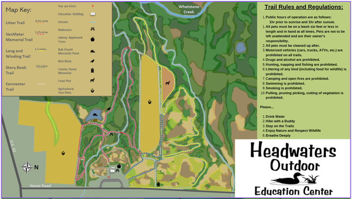 Headwaters Outdoor Education Center Trail Map

