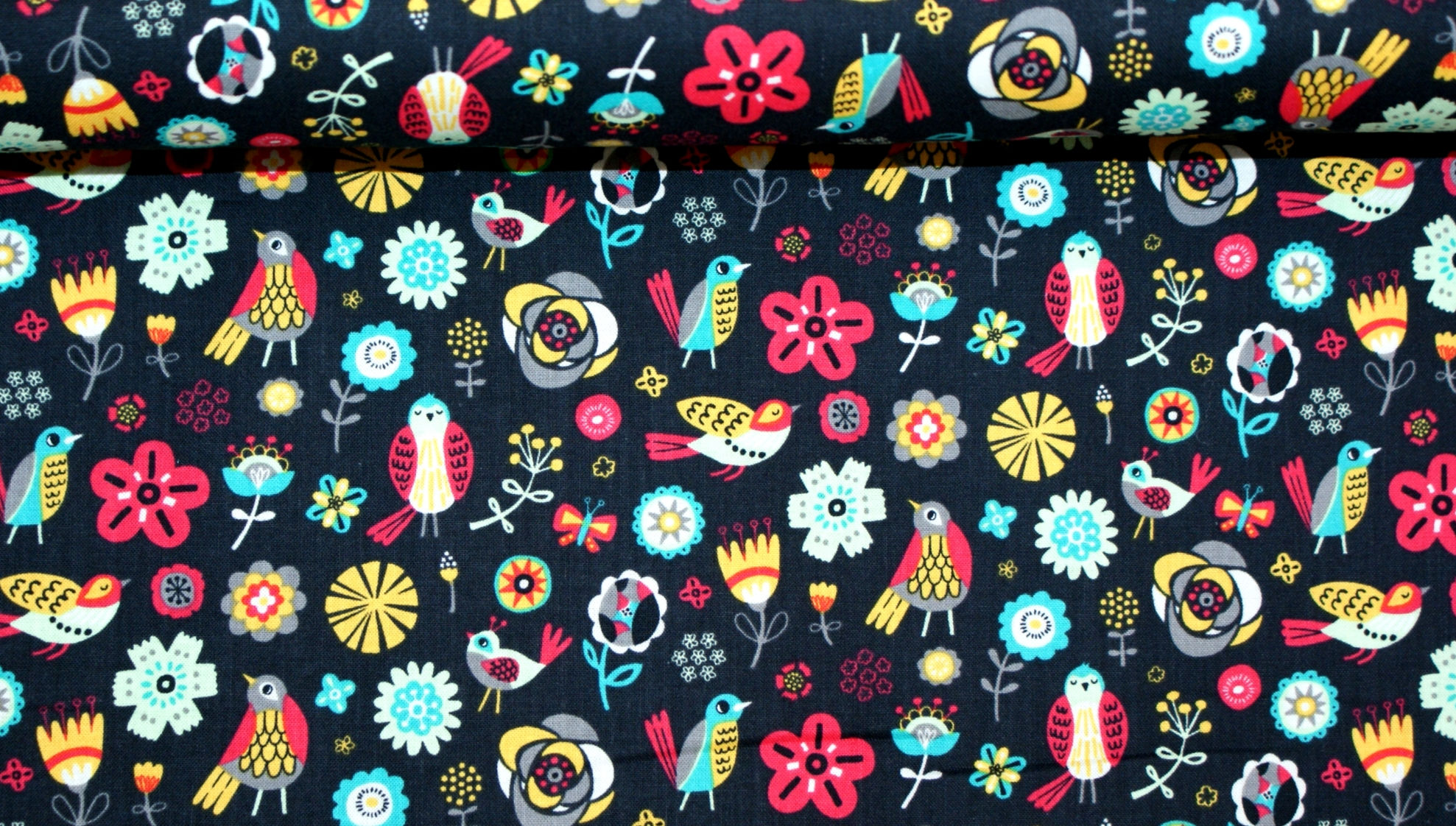 Baumwolle Camelot Fabrics /Allison Cole- Birds of Feather