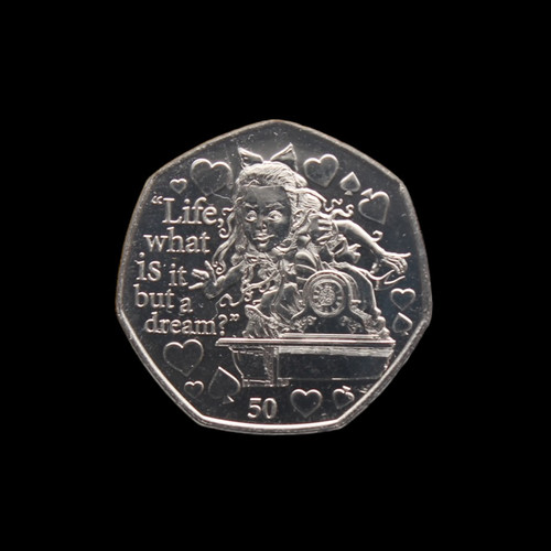 2021 Isle of Man 50p - Alice in Wonderland - UNC | The Great British Co