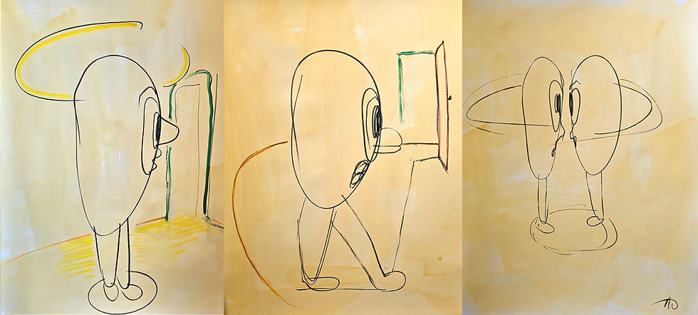 Alexis'Eyes, drawing-painting Alexis Denuy