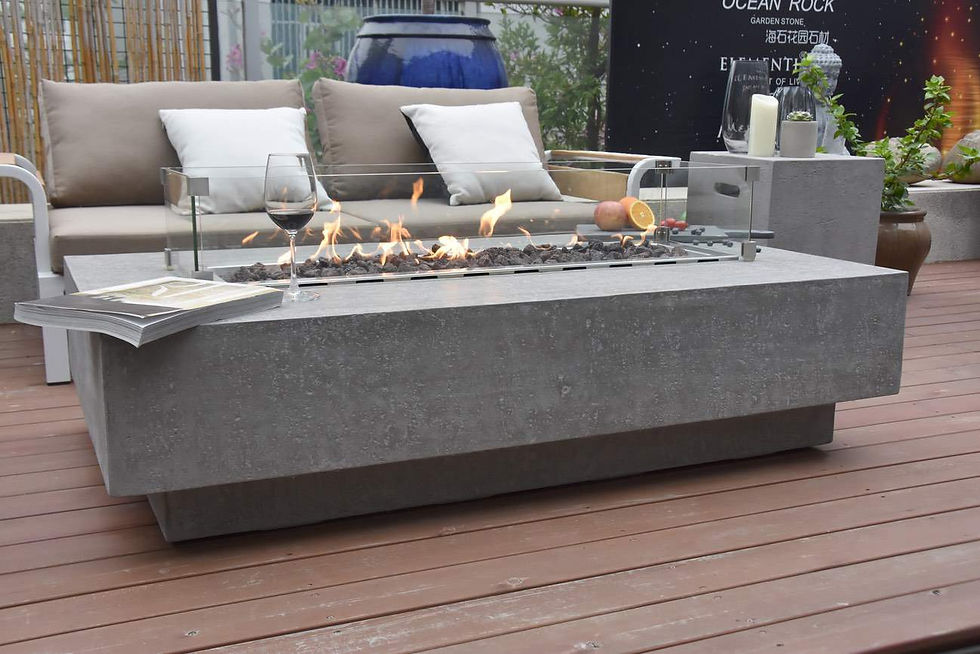 Thumbnail: Elementi Hampton Cast Concrete Fire Table - OFG139