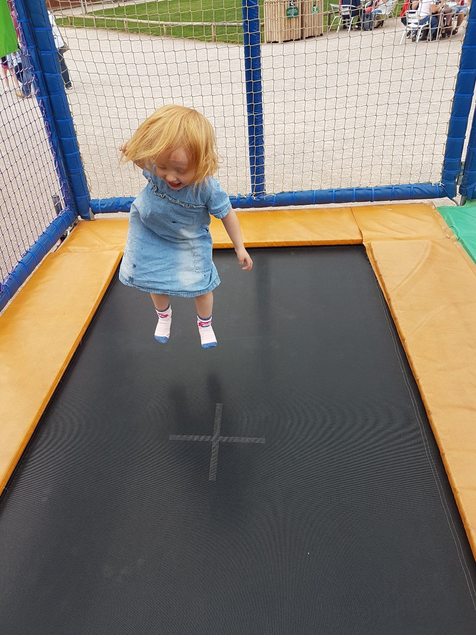 Aoife on the trampoline