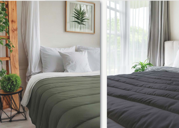 Couette PURETE bicolore microfibre