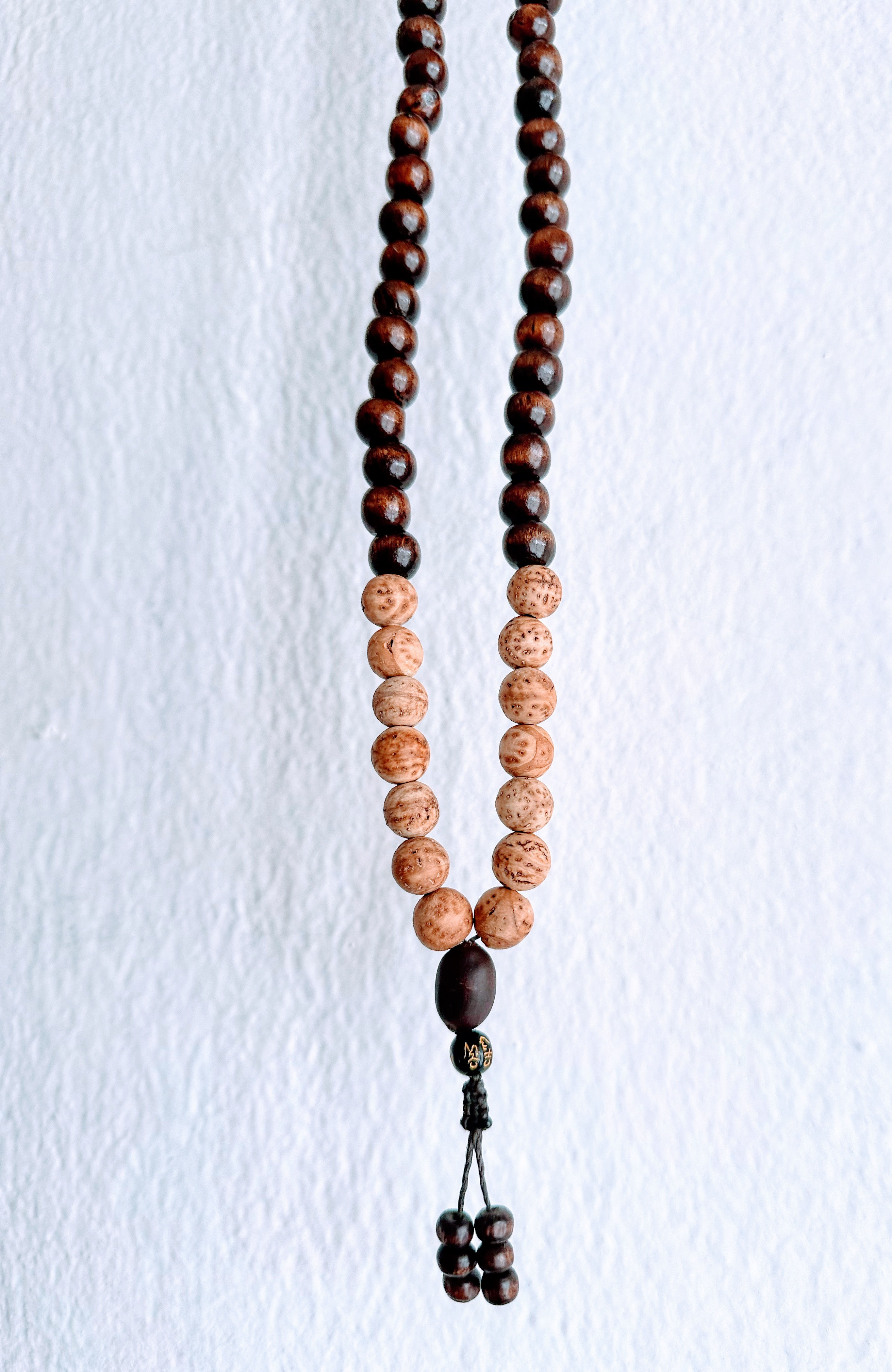 Japamala Arbol bodhi, Madera y Flor de Loto (Modelo 5)