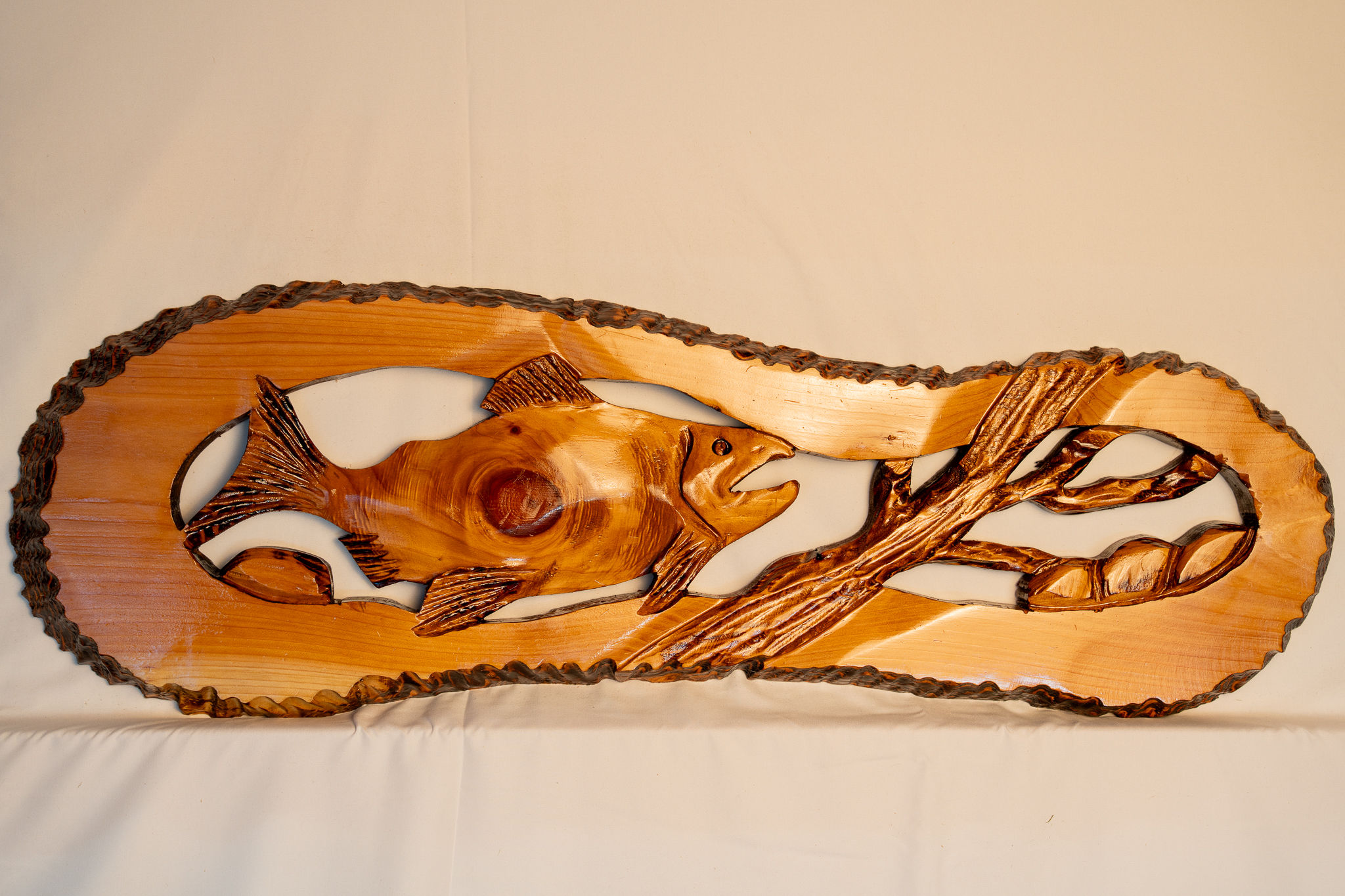Rustic and bold, this raven carving draws inspiration from the forests and wildlife of the Pacific Northwest.