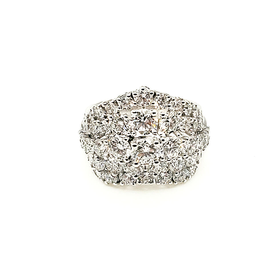 Cluster Fancy Diamond Ring