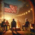 DALL·E 2025-02-11 15.55.53 - A serene veteran retreat scene featuring a group of men sitti