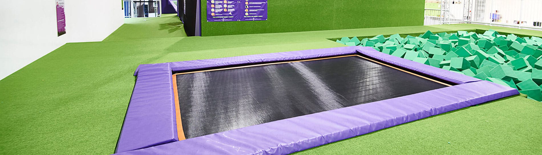 Burmatex Eco-Cordiale green carpet tiles in a jump arena leisure project