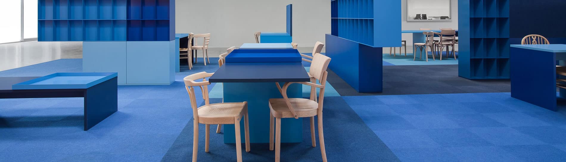 Burmatex Eco-Cordiale blue carpet tile public sector project