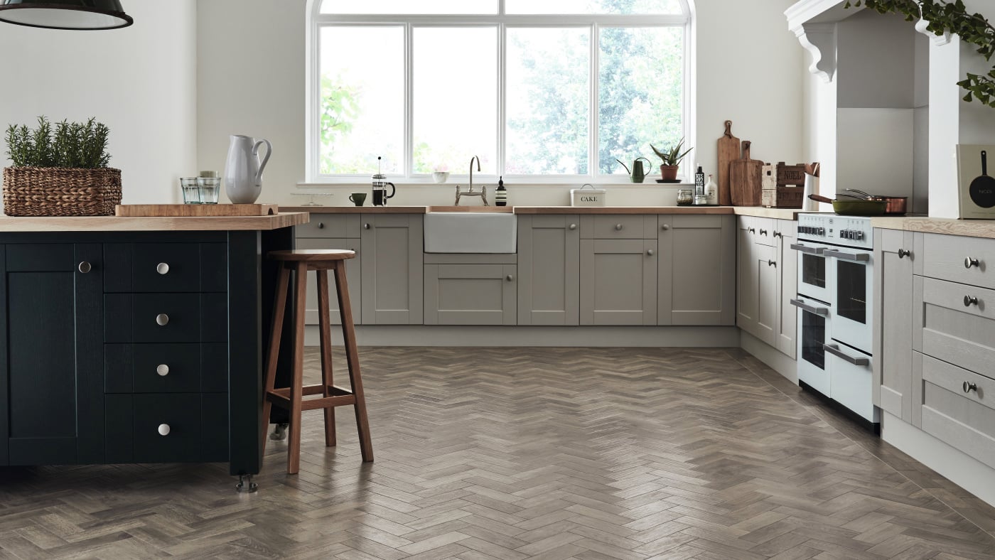 Karndean Art Select Storm Oak kitchen flooring