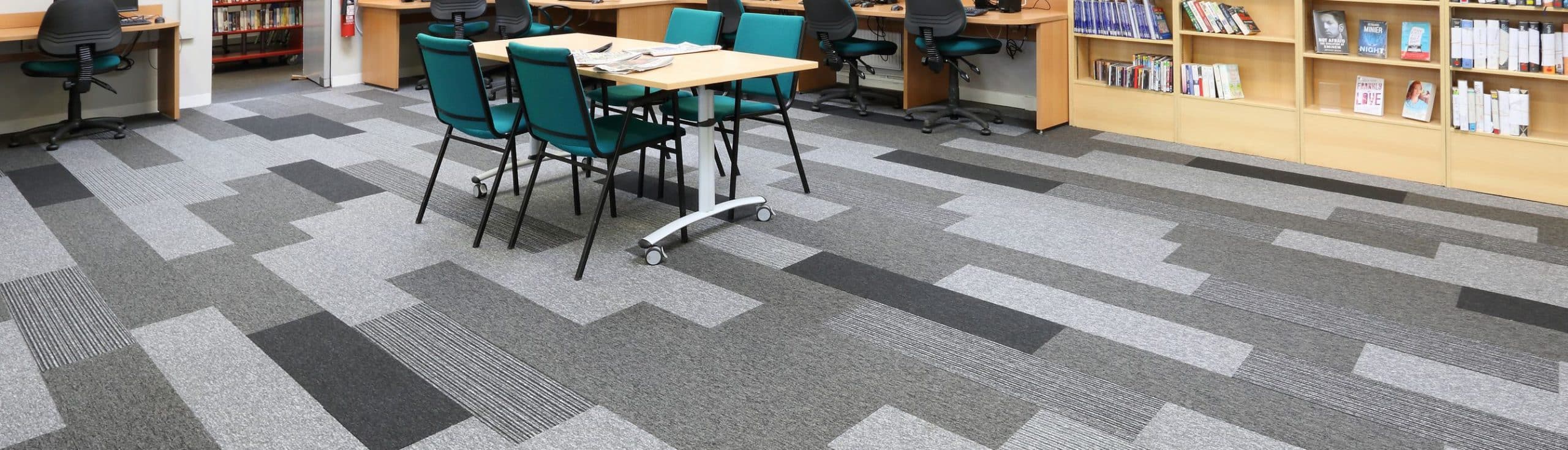 Burmatex Tivoli carpet planks at Radcliffe Library