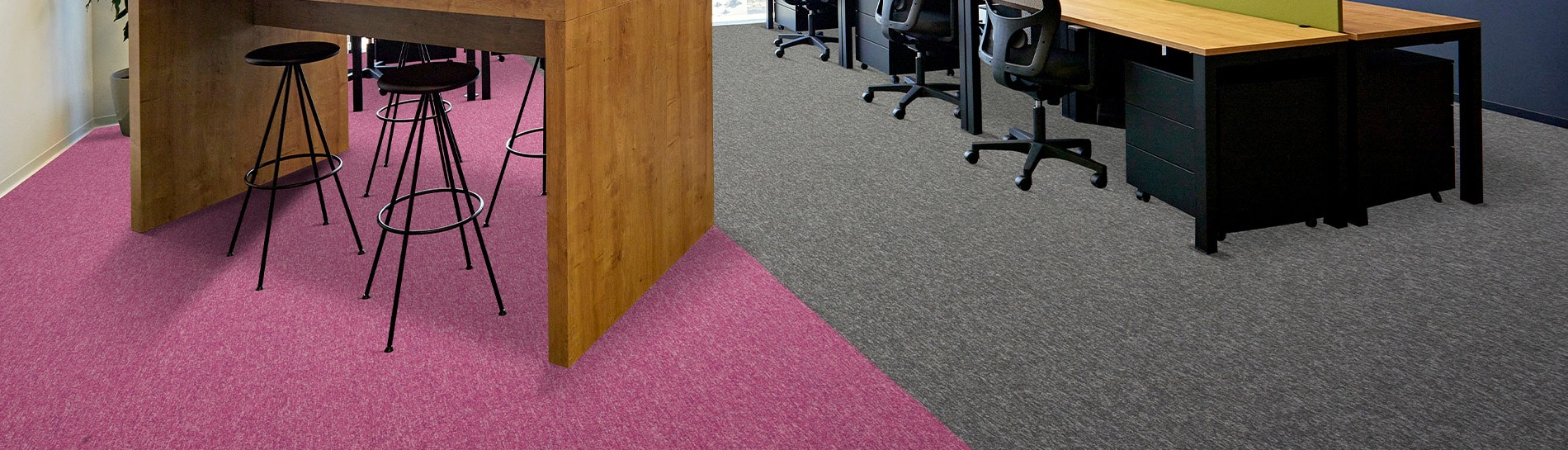 Burmatex Tivoli commercial carpet tile room setting
