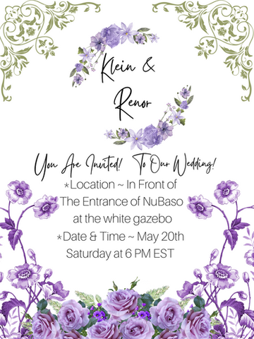 Floral Wedding Invitation Example