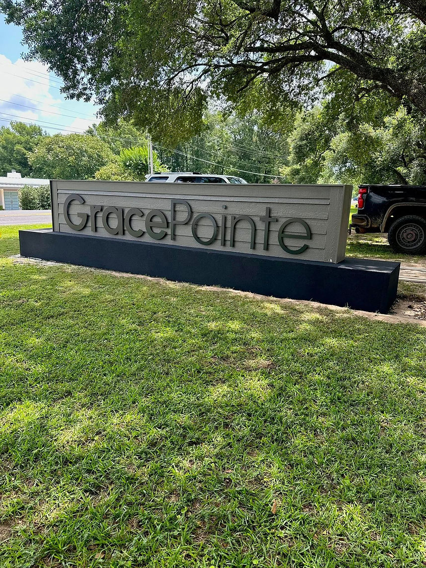 GracePointe commercial signage in Monroe, LA