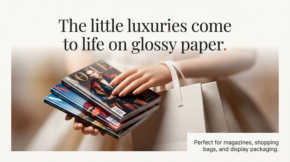 glossy photo paper for 1:6 scale books