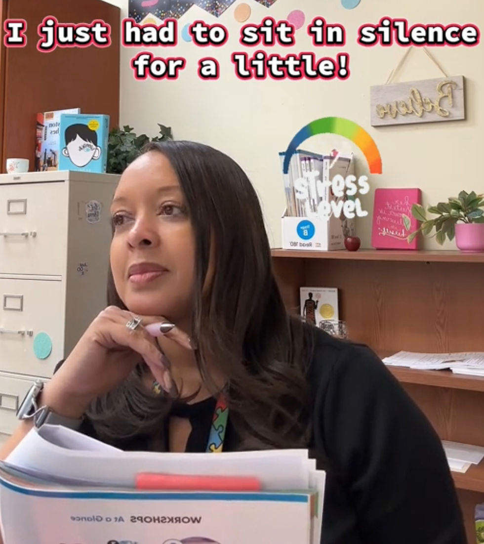 Sitting in silence after a stressful day!!!!