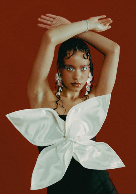 Talia with makeup by Alicja.