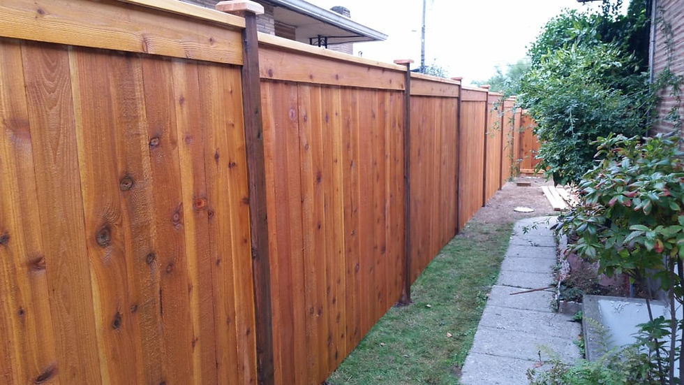 Standard Vertical Stained Fence