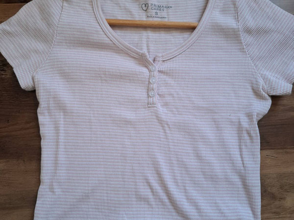 T-shirt côtelé boutonné Primark Cares - Taille S