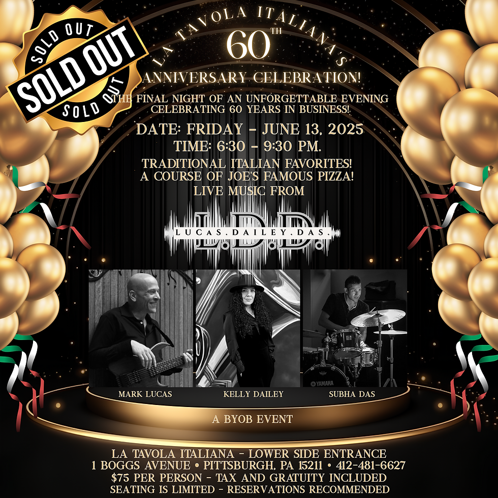 Final Night! La Tavola Italiana 60th Anniversary Event - *SOLD OUT!