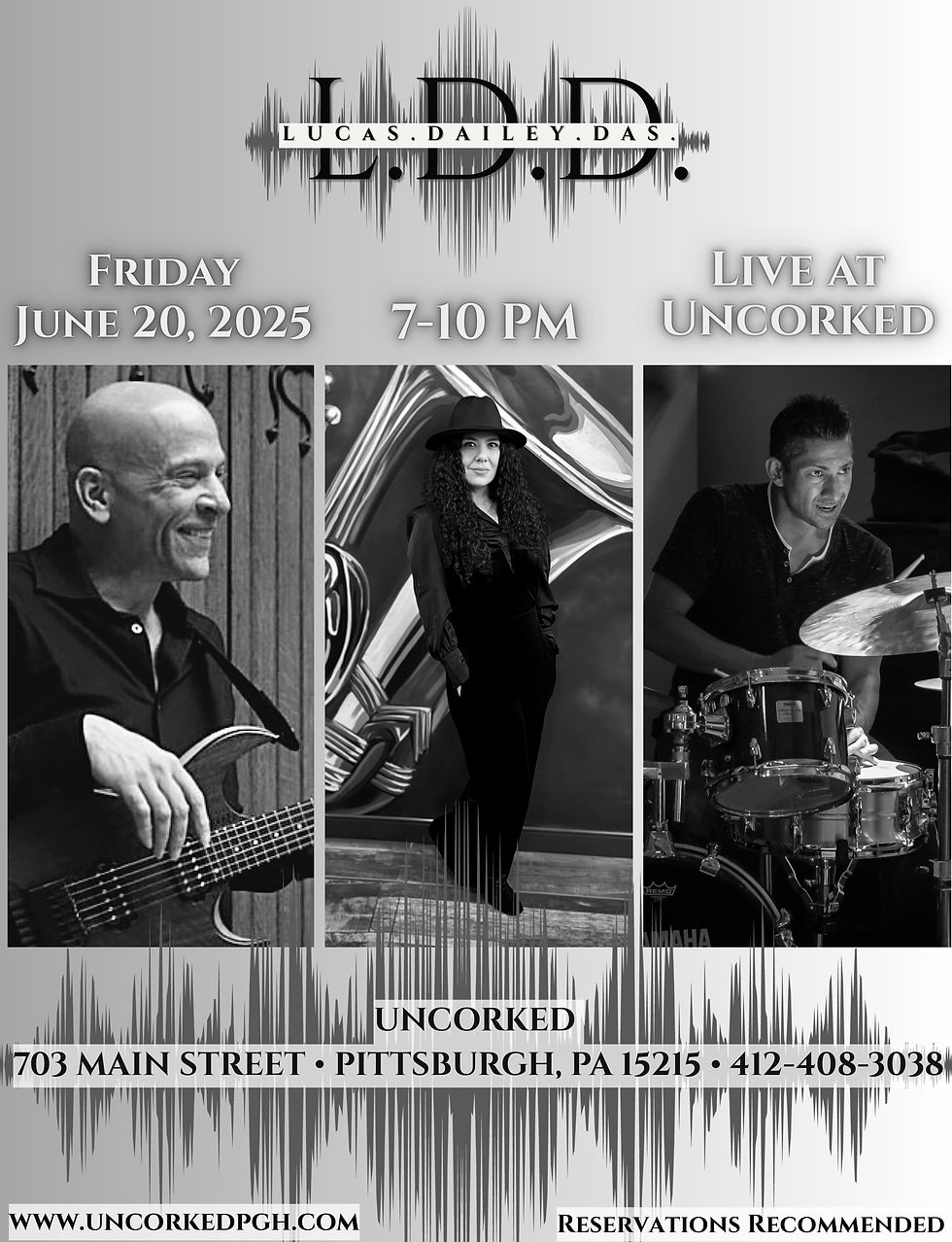 L.D.D. Plays Live At Uncorked!