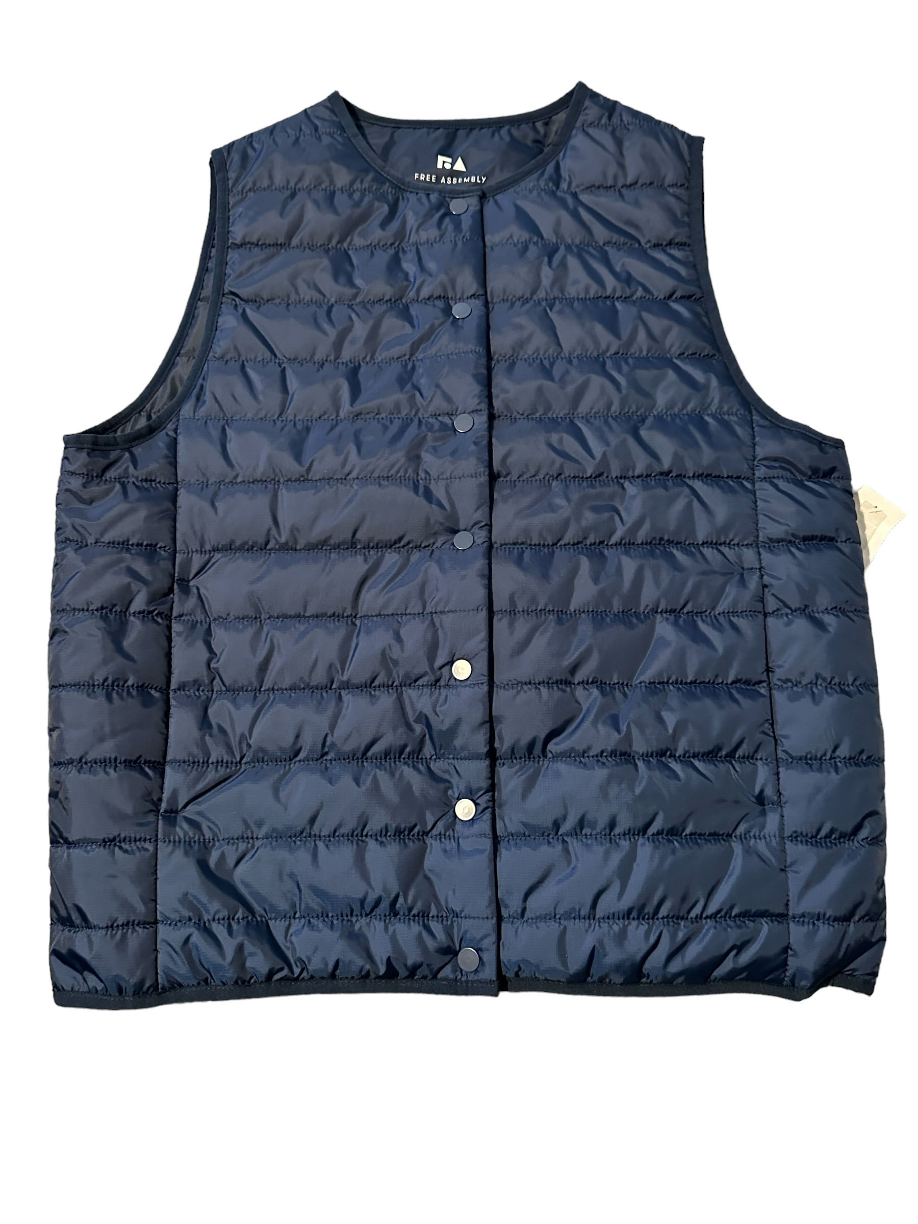 FA Quilted Button Up Vest