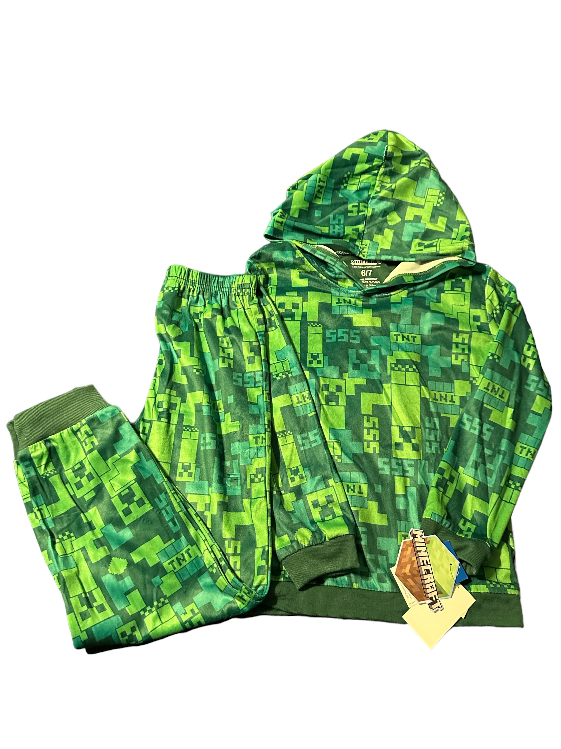 Minecraft Warm Hooded Sleep Set