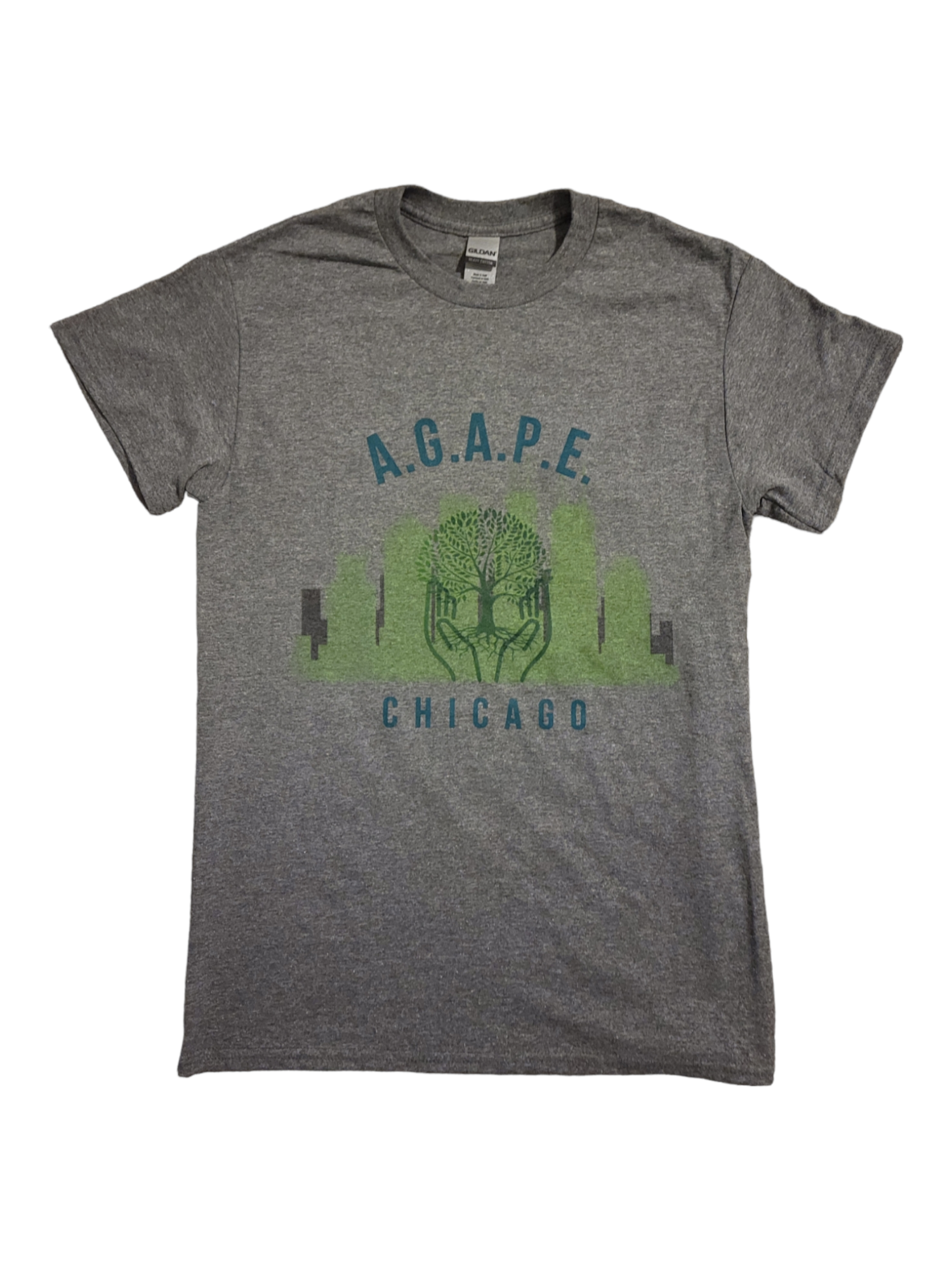Gray A.G.A.P.E Chicago Branded Tee