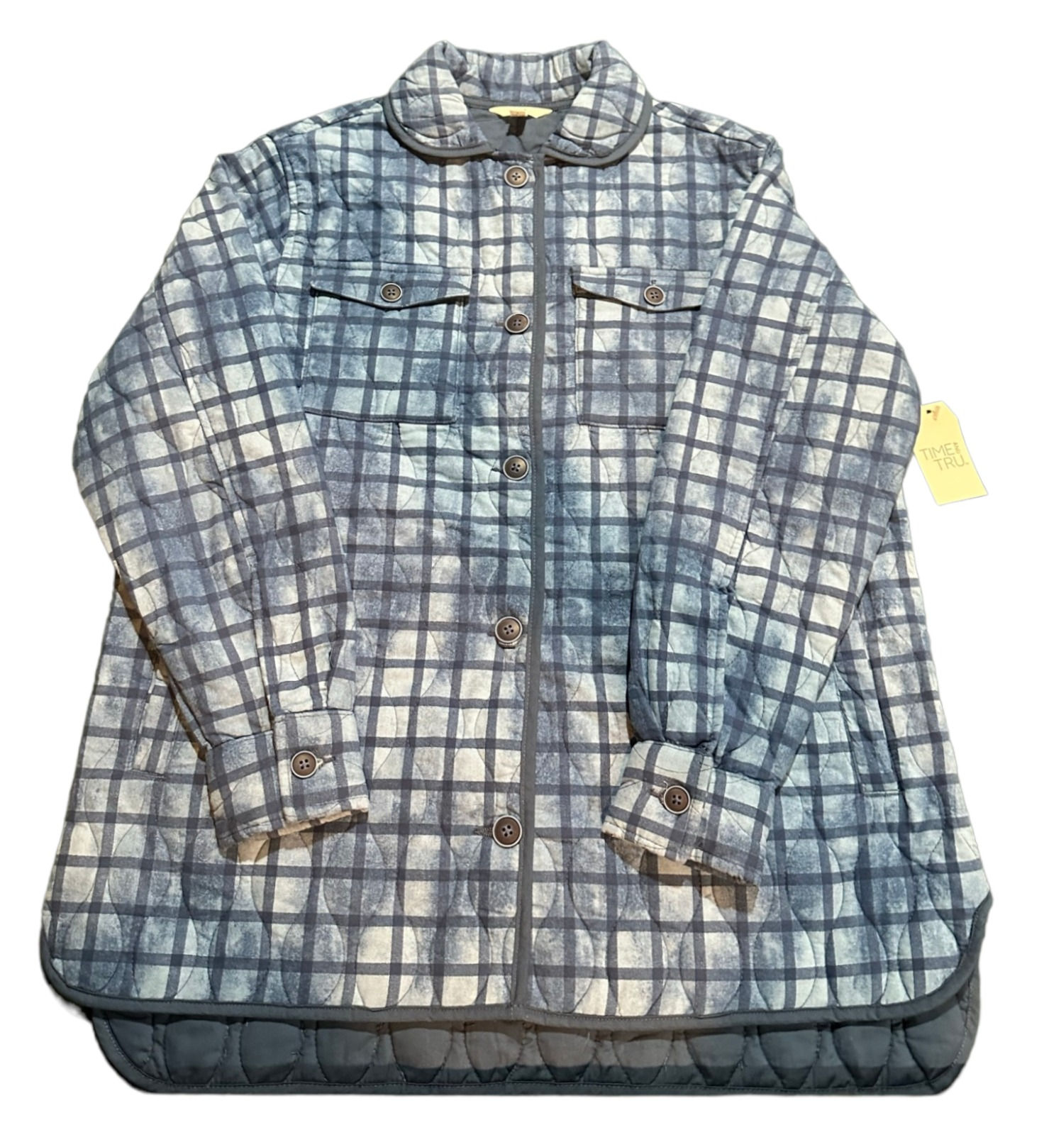Time & Tru Quilted Flannel Jacket