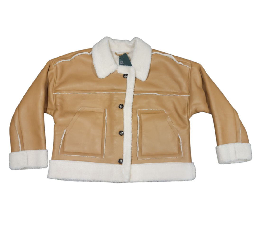 Wild Fable Pleather Sherpa Jacket